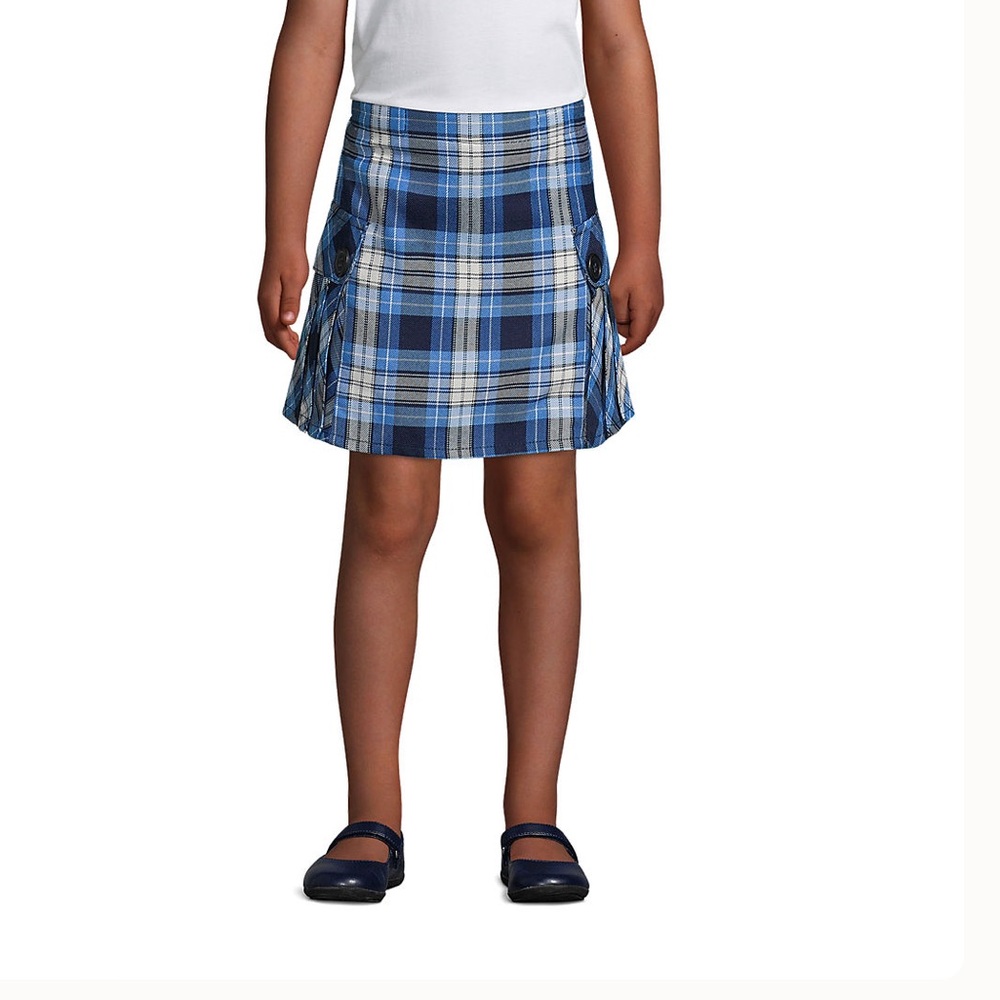 Girl skirt lands end school uniform size 6-7